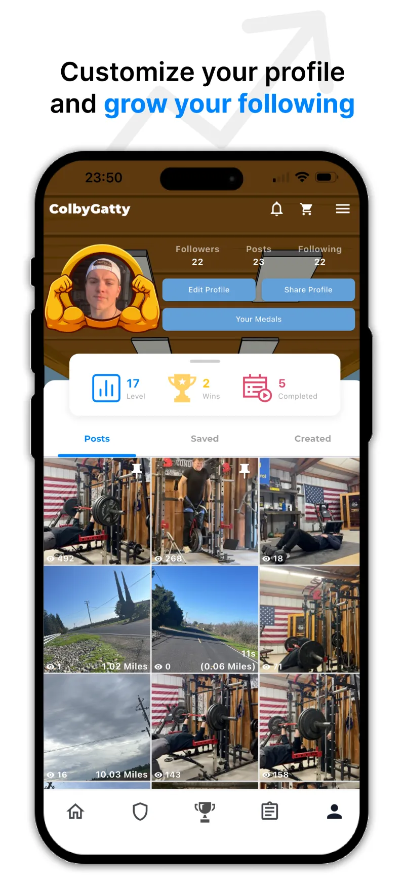 Profile and split view screenshot